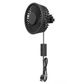 Hot sale usb mini 3 wind speed electric fan 360 rotation headrest portable air cooling car fan